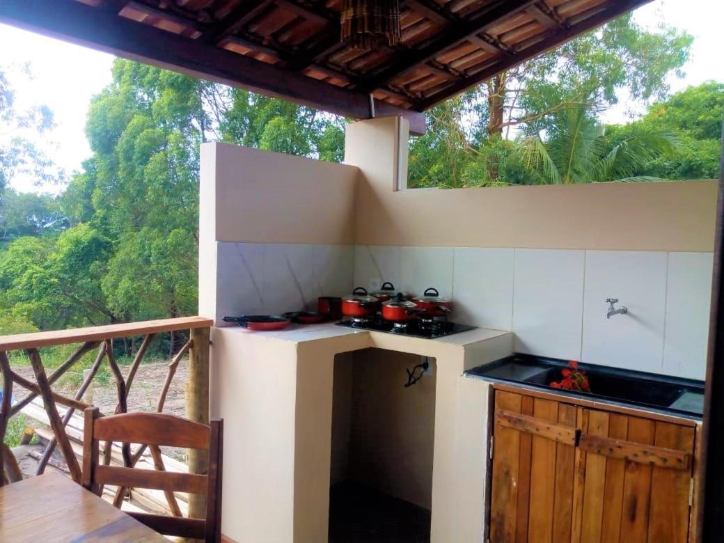 Paraiso Da Falesia Em Cumuruxatiba Com Vista Excepcional Para O Marヴィラ エクステリア 写真